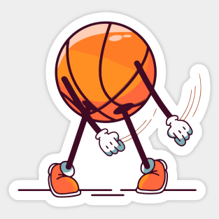 Dabbing Basketball Sticker